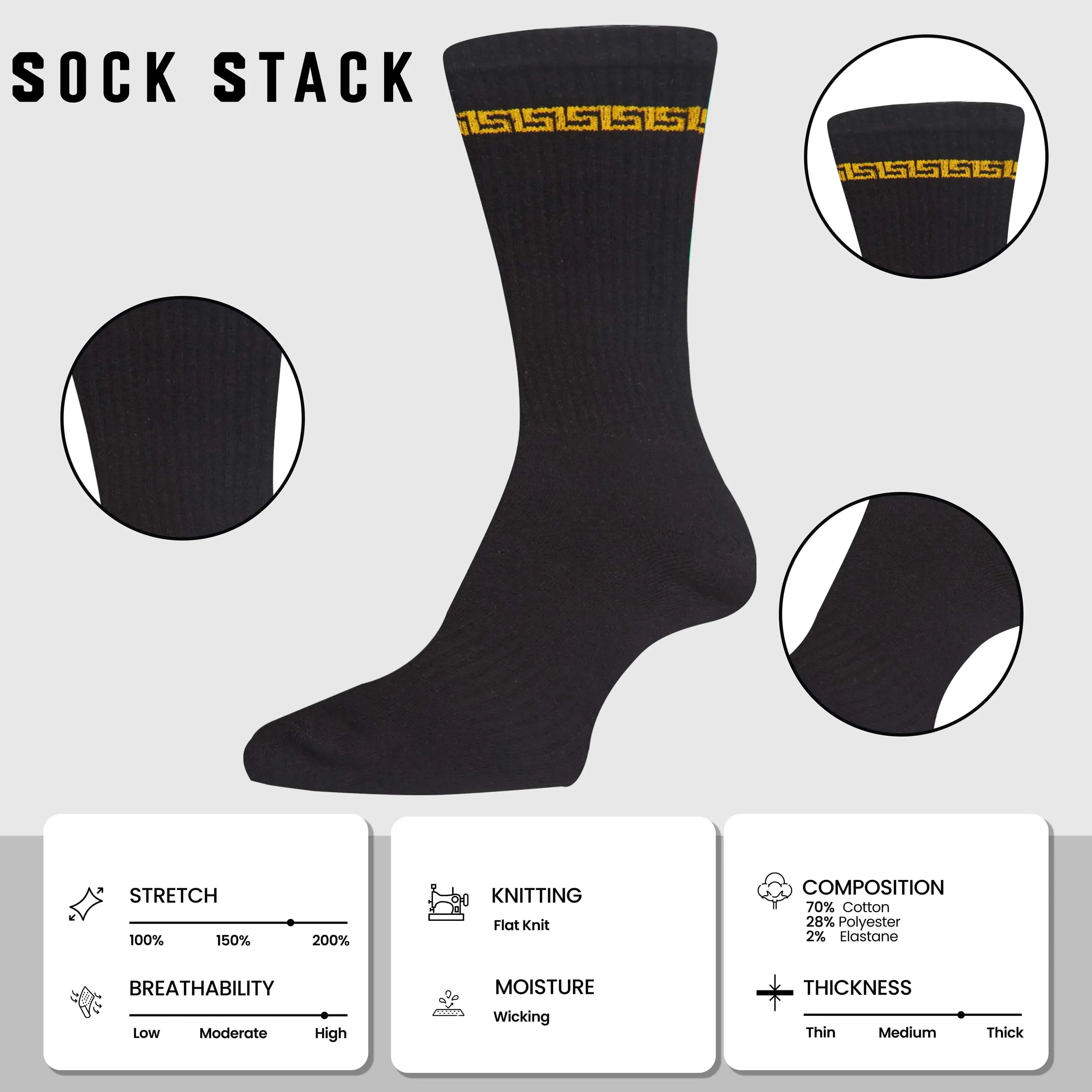 5-pack-men-s-greek-design-sparta-sport-socks-cotton-durable-blend-for-sports-casual-everyday-designer-wear-by-sock-stack-uk-7-11-sparta-socks-1176513478 - Bobobiy