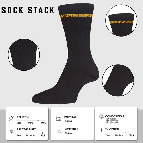 5-pack-men-s-greek-design-sparta-sport-socks-cotton-durable-blend-for-sports-casual-everyday-designer-wear-by-sock-stack-uk-7-11-sparta-socks-1176513478 - Bobobiy