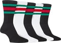 5-pack-men-s-stripes-sport-socks-cotton-durable-blend-for-sports-casual-everyday-designer-wear-by-sock-stack-uk-7-11-stripes-socks-1177103780 - Bobobiy