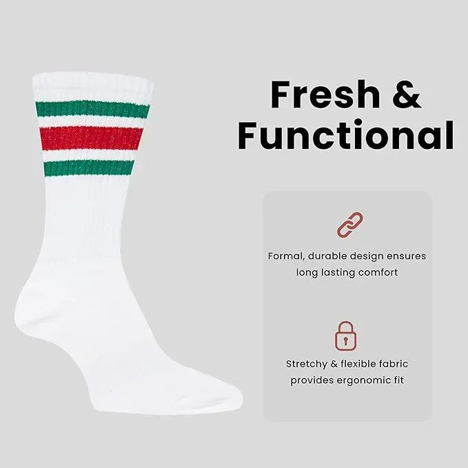 5-pack-men-s-stripes-sport-socks-cotton-durable-blend-for-sports-casual-everyday-designer-wear-by-sock-stack-uk-7-11-stripes-socks-1177103781 - Bobobiy