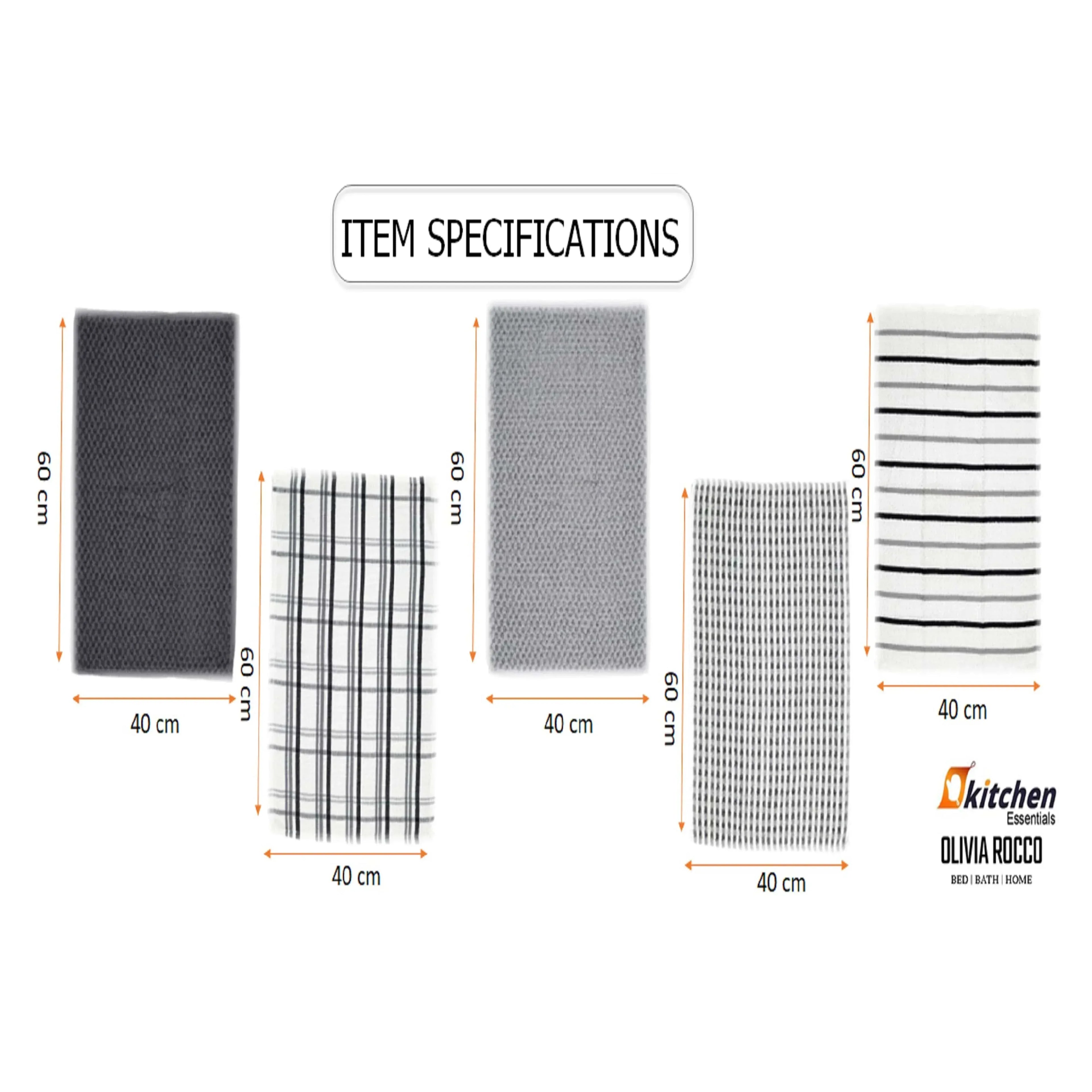 5-pack-super-absorbent-check-quick-drying-cotton-terry-kitchen-tea-towels-durable-versatile-dish-towels-for-home-and-professional-use-45cm-x-65cm-by-olivia-rocco-tea-towel-987418064 - Bobobiy