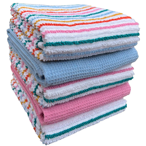 5-pack-super-absorbent-cotton-kitchen-tea-towels-striped-quick-drying-reusable-ribbed-waffle-45cm-x-65cm-by-olivia-rocco-candy-tea-towel-1066665053 - Bobobiy