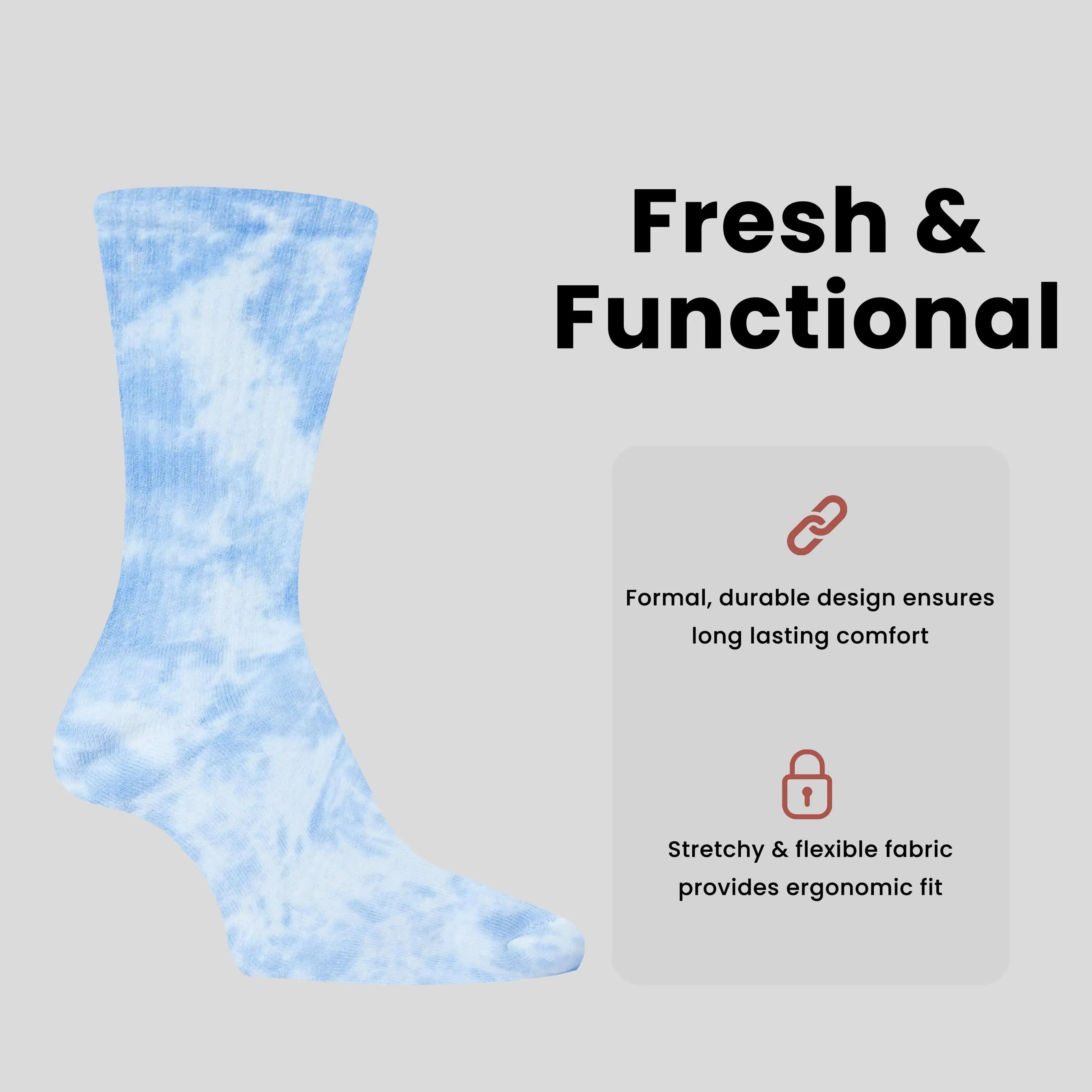 5-pack-tie-dye-sport-socks-cotton-durable-blend-for-casual-everyday-designer-wear-unisex-by-sock-stack-socks-1177103783 - Bobobiy