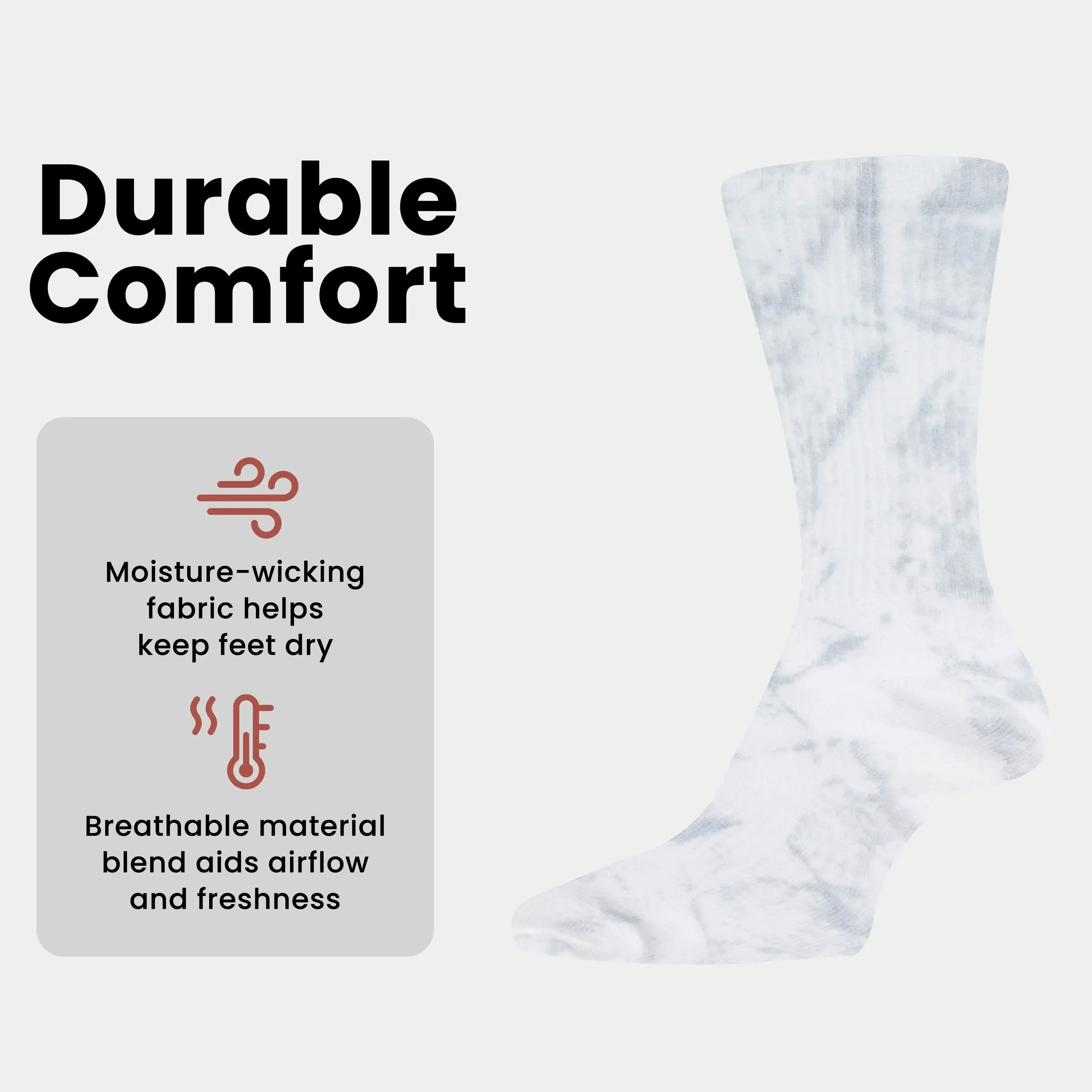 5-pack-tie-dye-sport-socks-cotton-durable-blend-for-casual-everyday-designer-wear-unisex-by-sock-stack-socks-1177103787 - Bobobiy