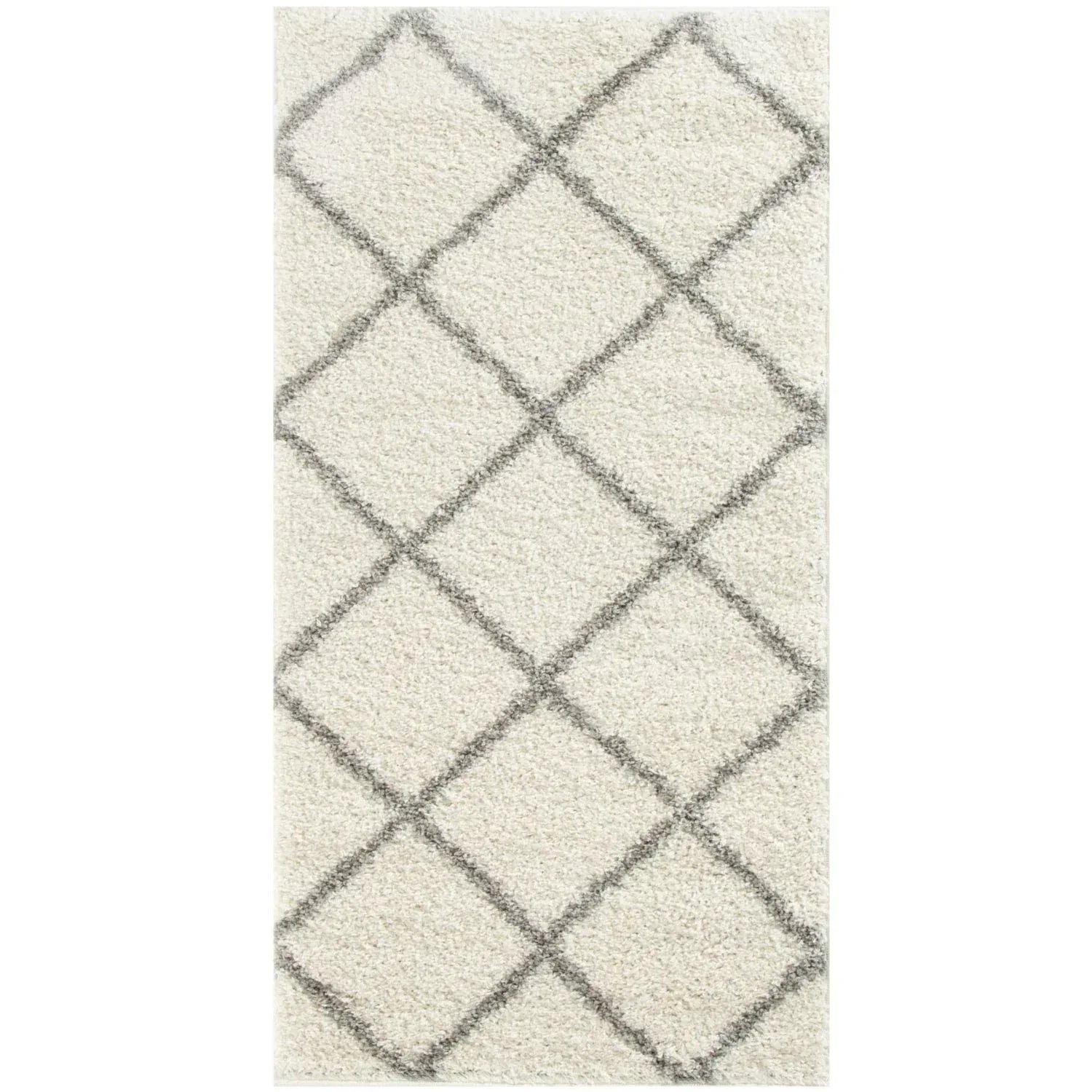 500_Moroccan_Ivory_Shaggy_Rug-2 - Bobobiy