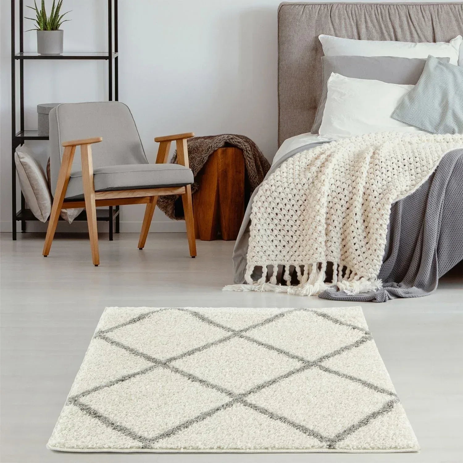 500_Moroccan_Ivory_Shaggy_Rug-24 - Bobobiy