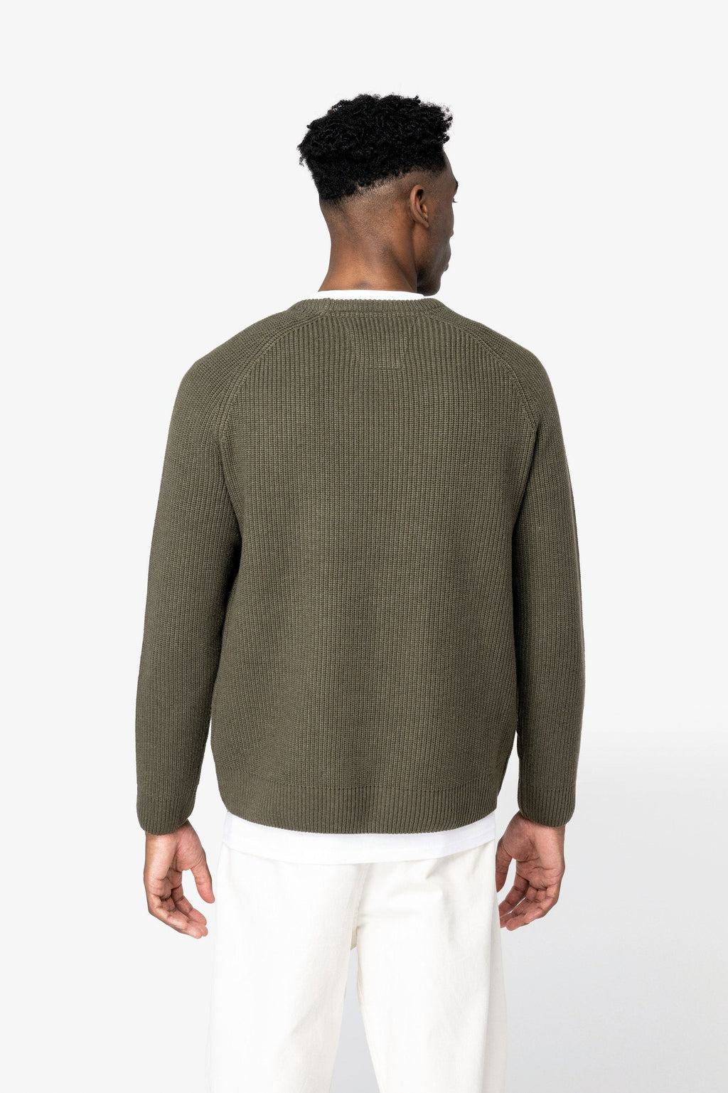 Organic & Recycled Polyester Chunky Knit Sweatshirt