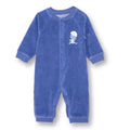 HelloBaby Newborn Velvet Footless Jumpsuit - Indigo