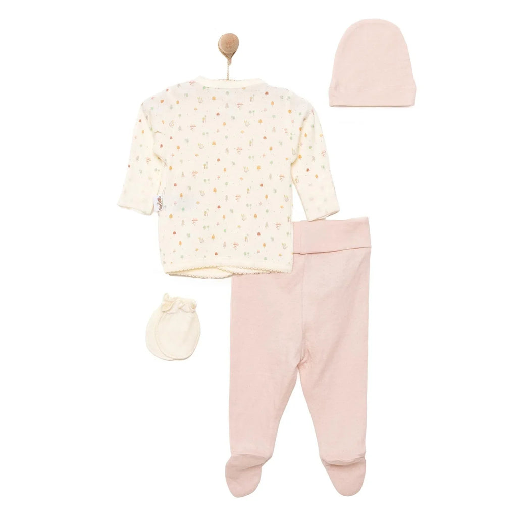 Bebetto Organic My Mushroom Girl 5 Piece Set - Light Rose