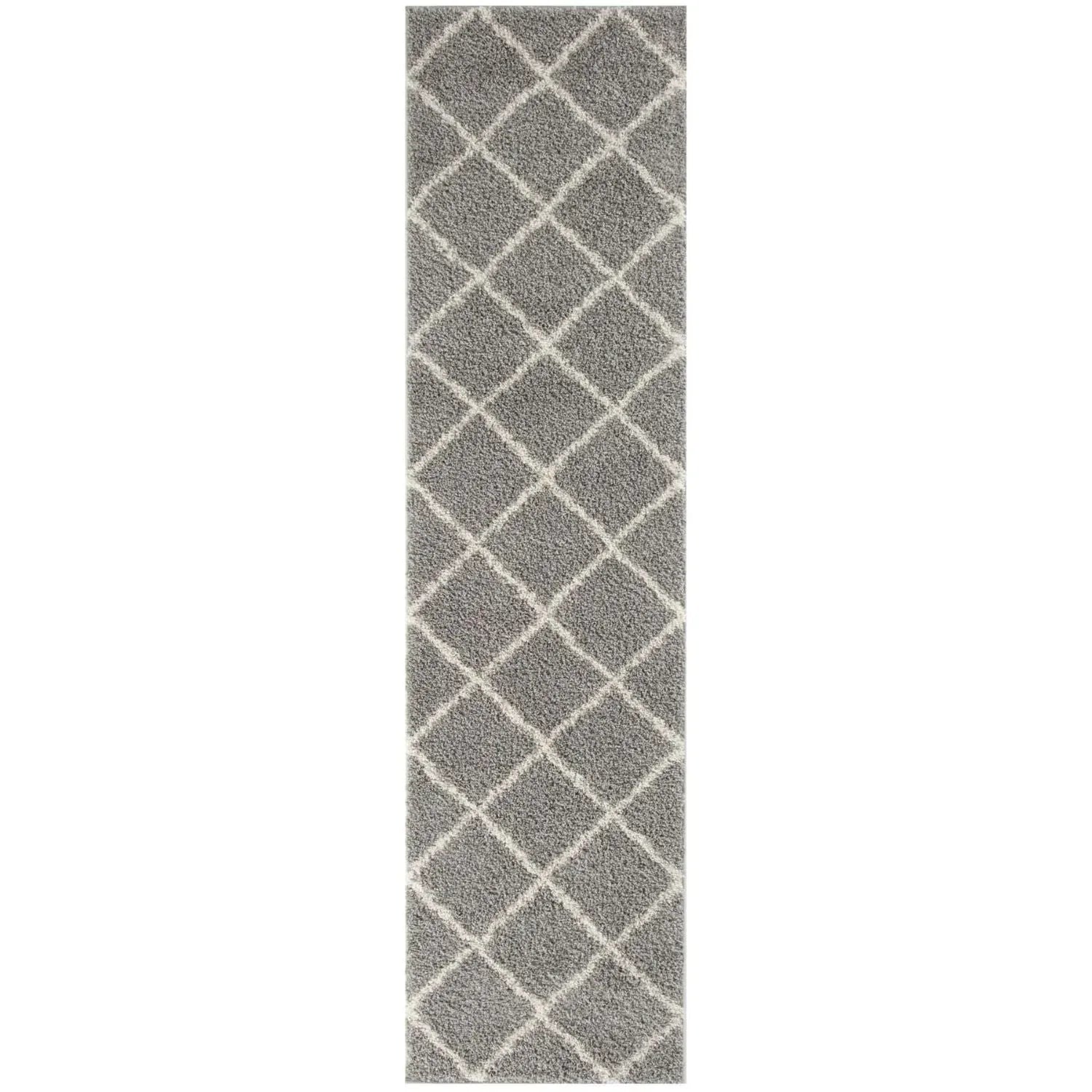 510_Moroccan_Grey_Shaggy_Rug-4 - Bobobiy