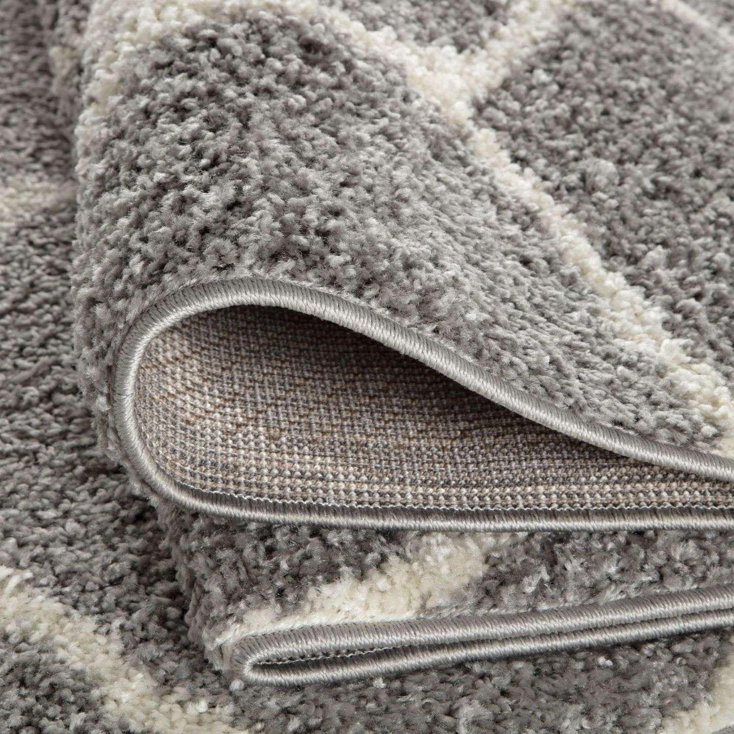 510_Moroccan_Grey_Shaggy_Rug-6 - Bobobiy