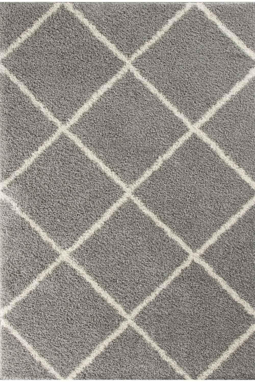 510_Moroccan_Grey_Shaggy_Rug - Bobobiy
