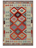 Maimana Afghanistan Kilim Rug - 184 x124 cm - Handmade