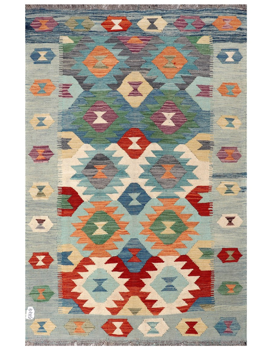 Maimana Afghanistan Kilim Rug - 180 x117 cm - Handmade