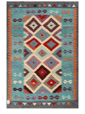 Maimana Afghanistan Kilim Rug - 182 x123 cm - Handmade