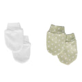 HelloBaby Newborn Mittens - Green Printed