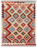 Maimana Afghanistan Kilim Rug - 196 x146 cm - Handmade