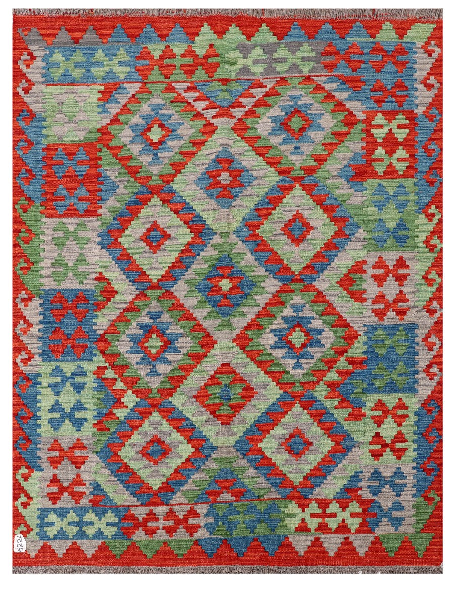 Maimana Afghanistan Kilim Rug - 197 x151 cm - Handmade
