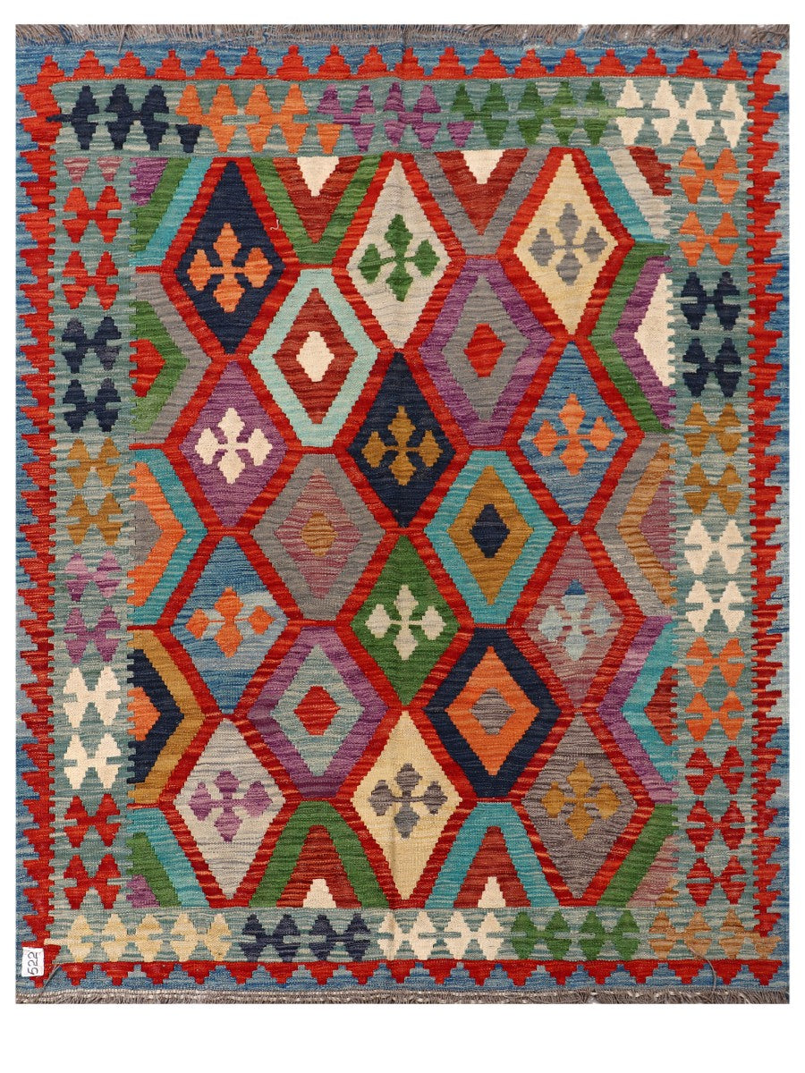 Maimana Afghanistan Kilim Rug - 190 x150 cm - Handmade