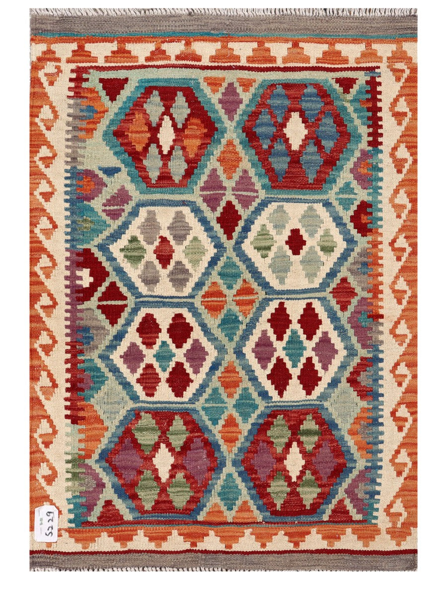 Maimana Afghanistan Kilim Rug - 119 x 82 cm - Handmade