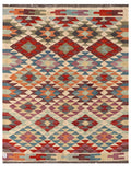 Maimana Afghanistan Kilim Rug - 189 x147 cm - Handmade