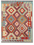 Maimana Afghanistan Kilim Rug - 201 x151 cm - Handmade