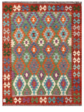 Maimana Afghanistan Kilim Rug - 201 x154 cm - Handmade