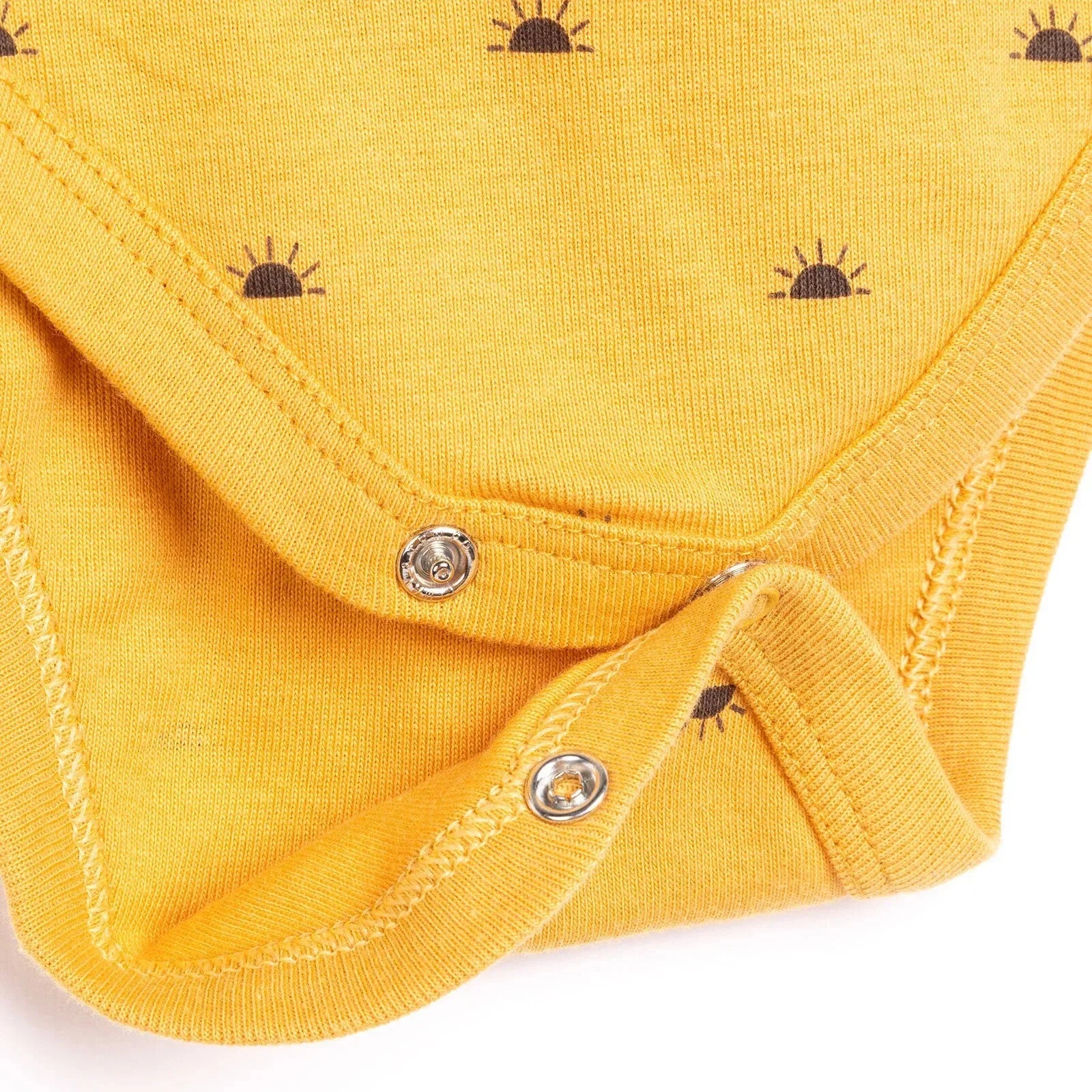 HelloBaby Baby Girl Short Sleeve Body - Mustard - Bobobiy