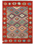Maimana Afghanistan Kilim Rug - 207 x143 cm - Handmade