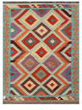 Maimana Afghanistan Kilim Rug - 202 x149 cm - Handmade