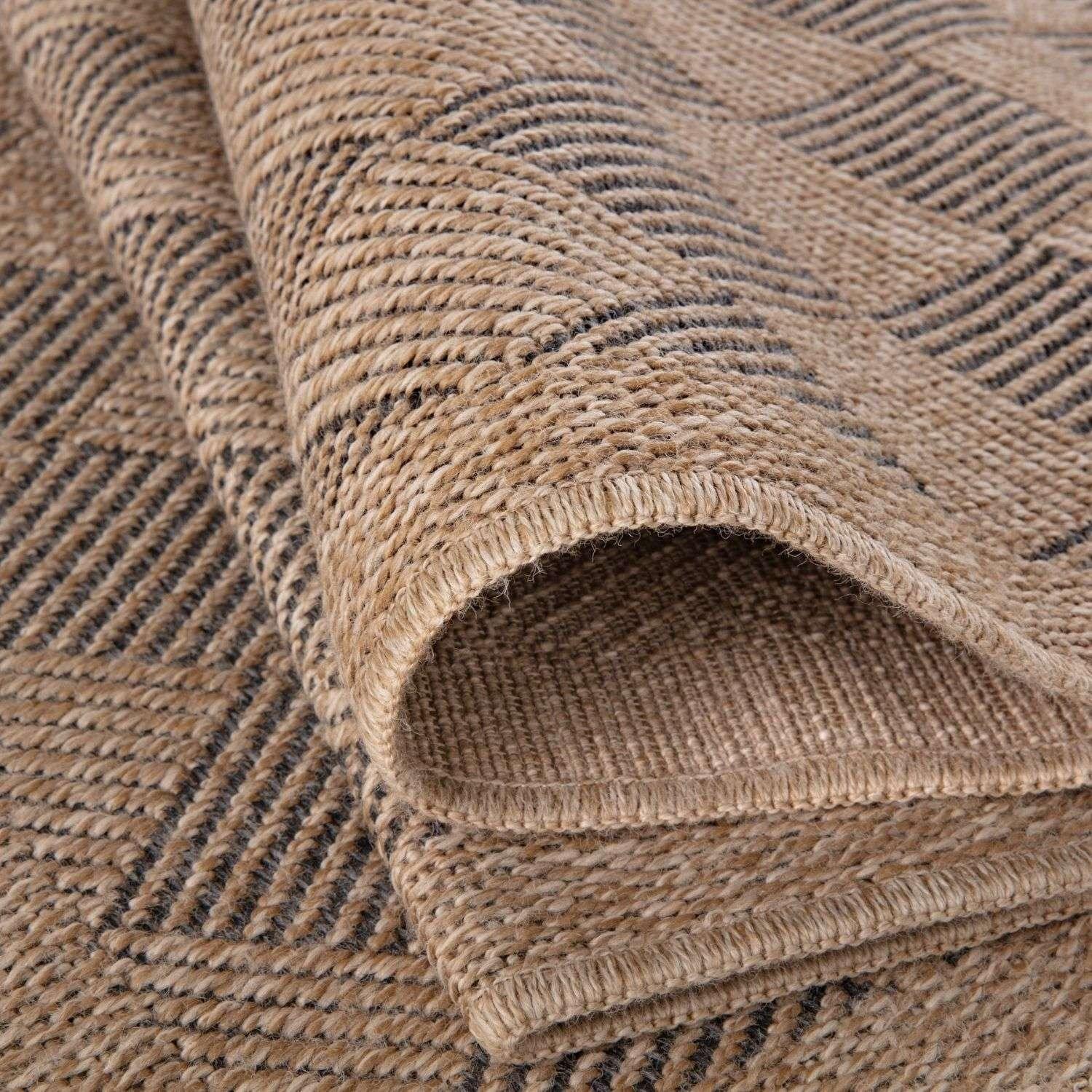 5300_Nature_Outdoor_Rug_Dark_Grey-4 - Bobobiy