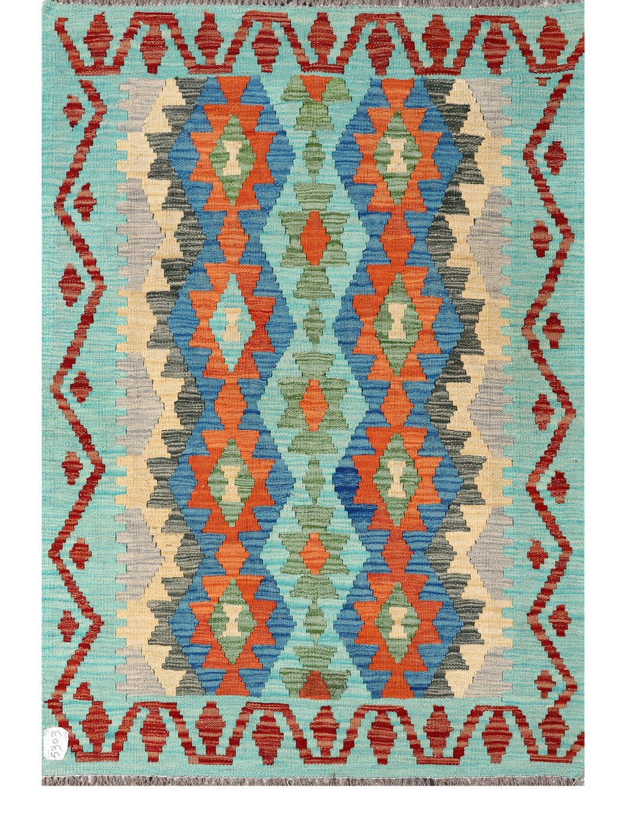 Maimana Afghanistan Kilim Rug - 150 x103 cm - Handmade