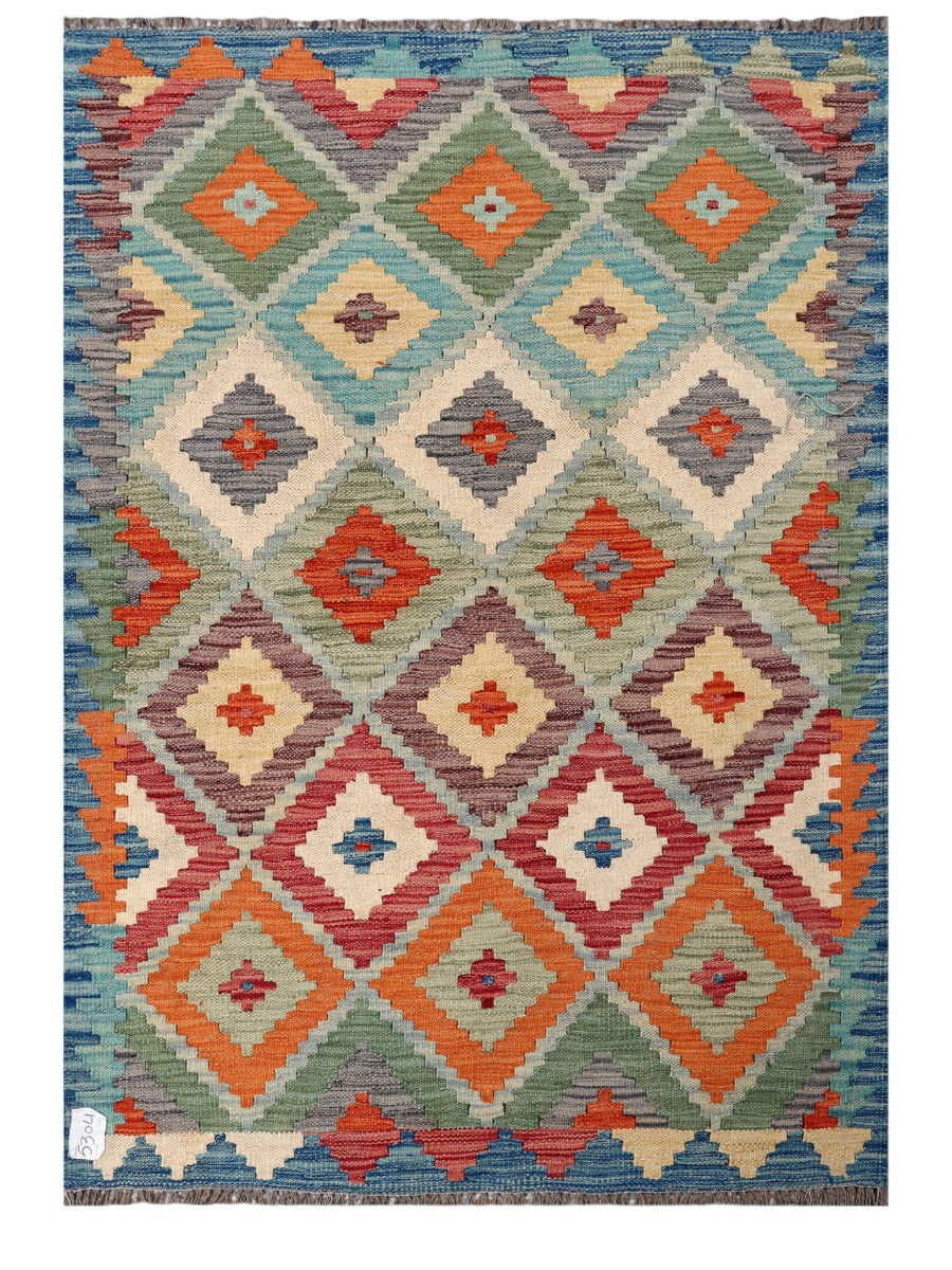 Maimana Afghanistan Kilim Rug - 147 x101 cm - Handmade