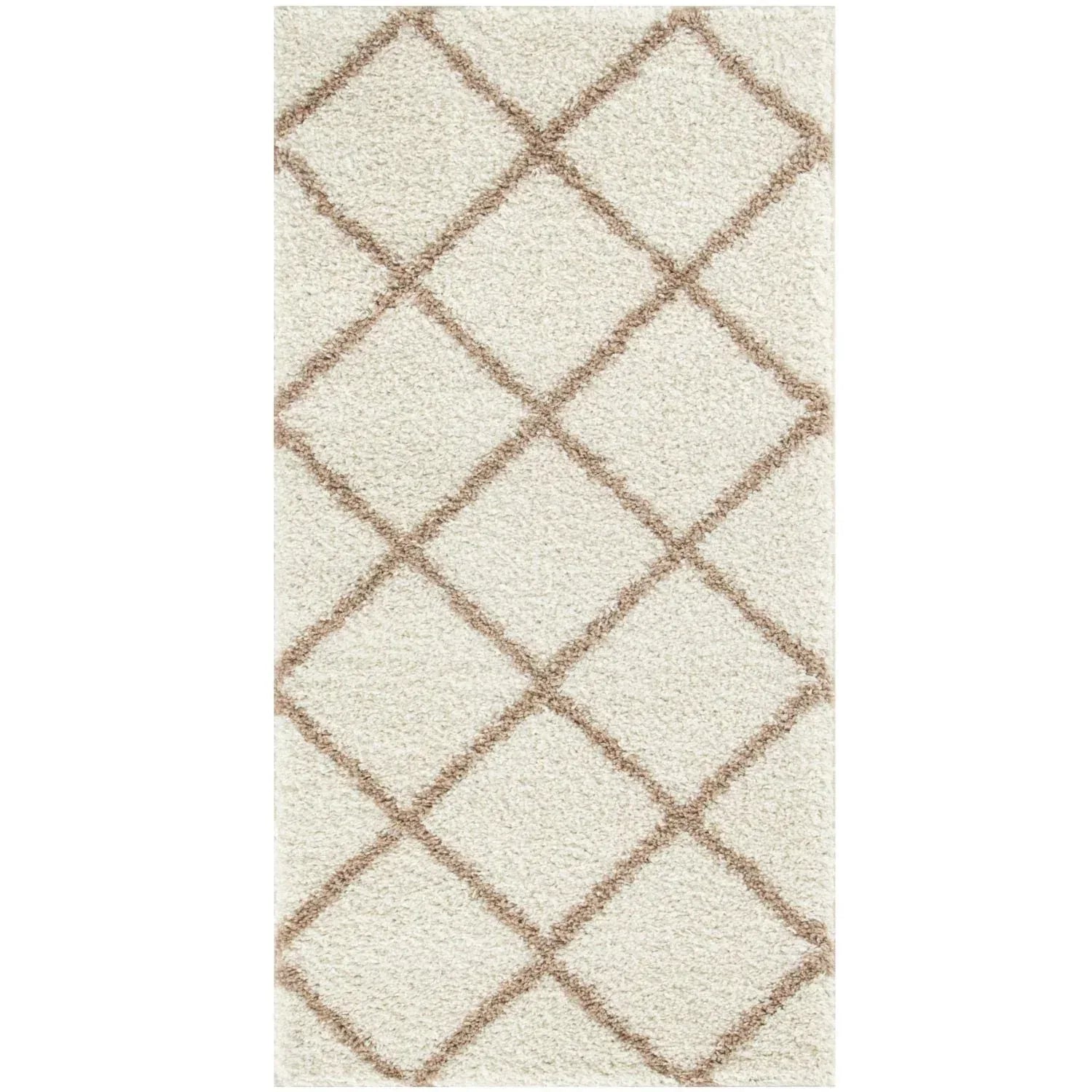 530_Moroccan_Ivory_Shaggy_Rug-1 - Bobobiy