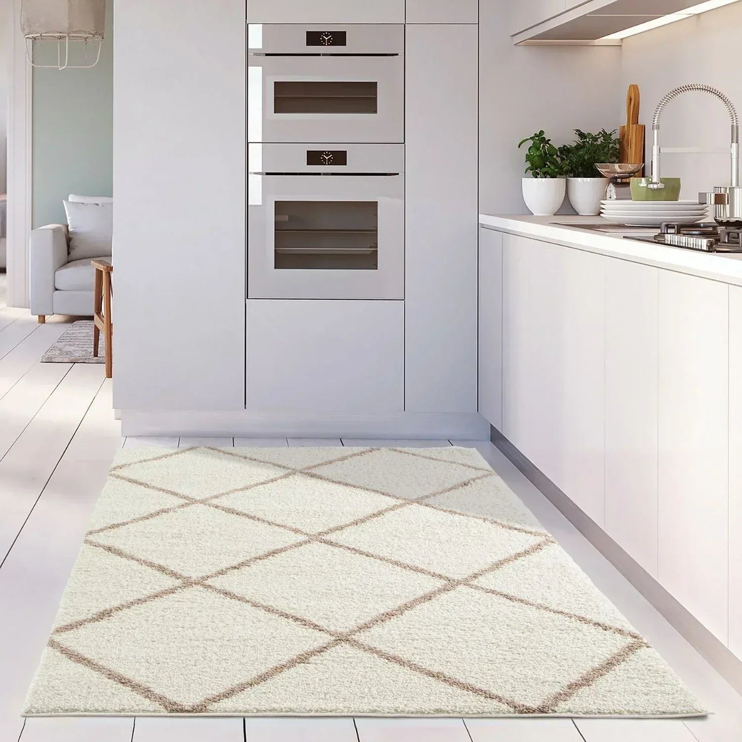 530_Moroccan_Ivory_Shaggy_Rug-14 - Bobobiy