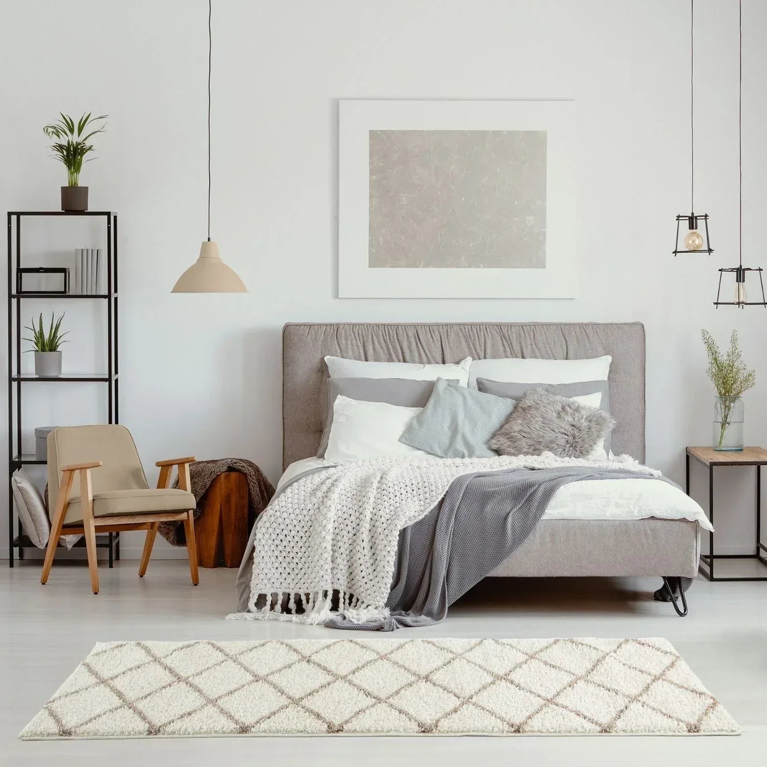 530_Moroccan_Ivory_Shaggy_Rug-27 - Bobobiy