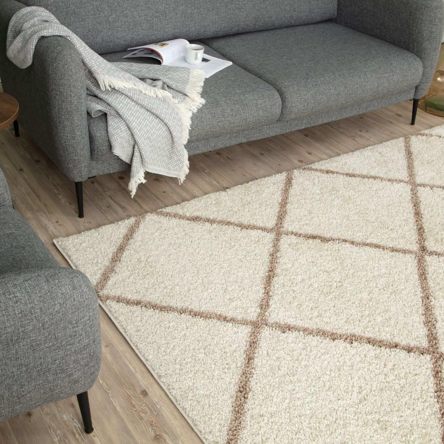530_Moroccan_Ivory_Shaggy_Rug-9 - Bobobiy