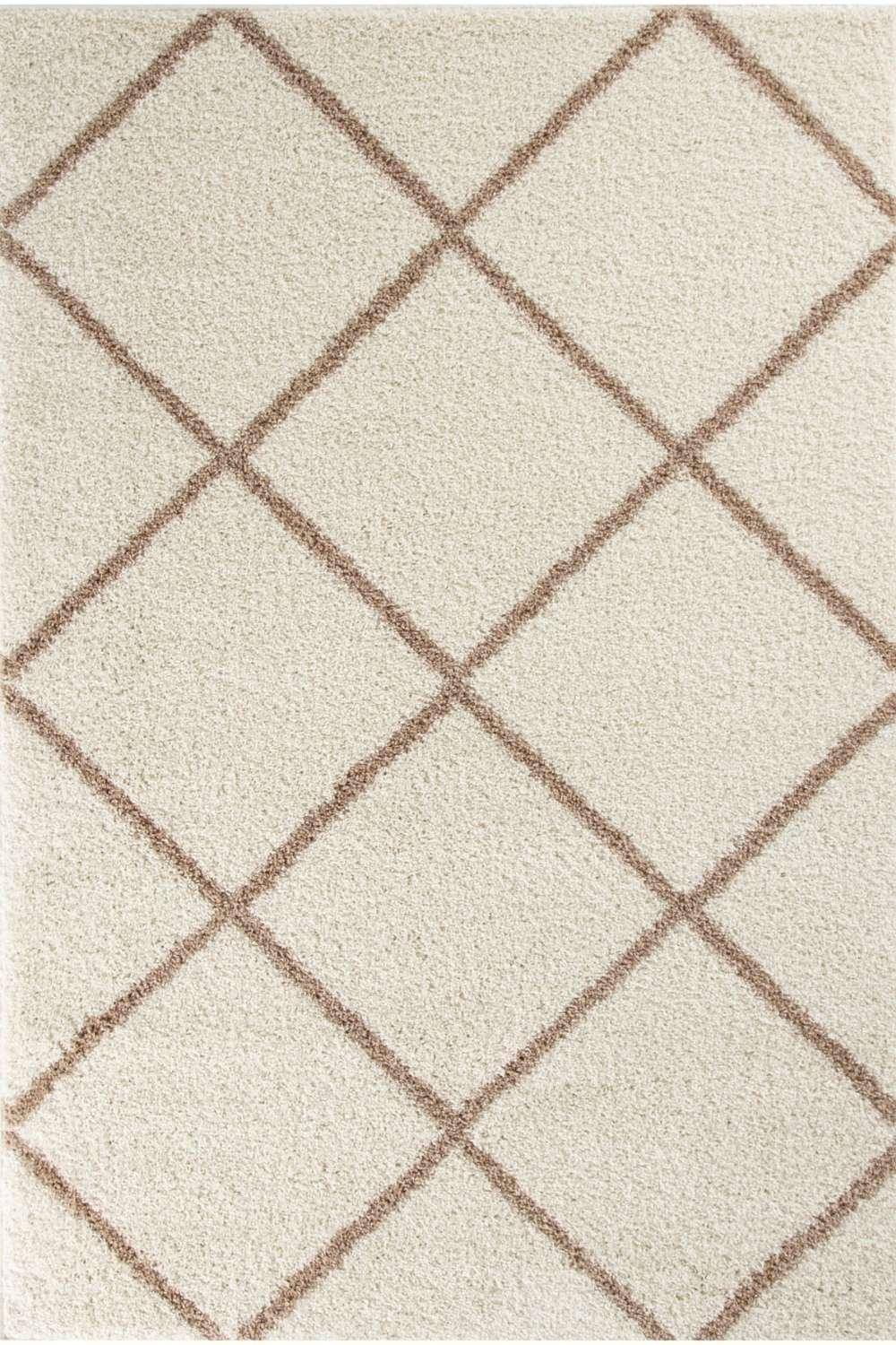 530_Moroccan_Ivory_Shaggy_Rug - Bobobiy