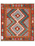 Maimana Afghanistan Kilim Rug - 98 x 85 cm - Handmade