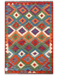Maimana Afghanistan Kilim Rug - 148 x98 cm - Handmade