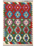 Maimana Afghanistan Kilim Rug - 145 x100 cm - Handmade
