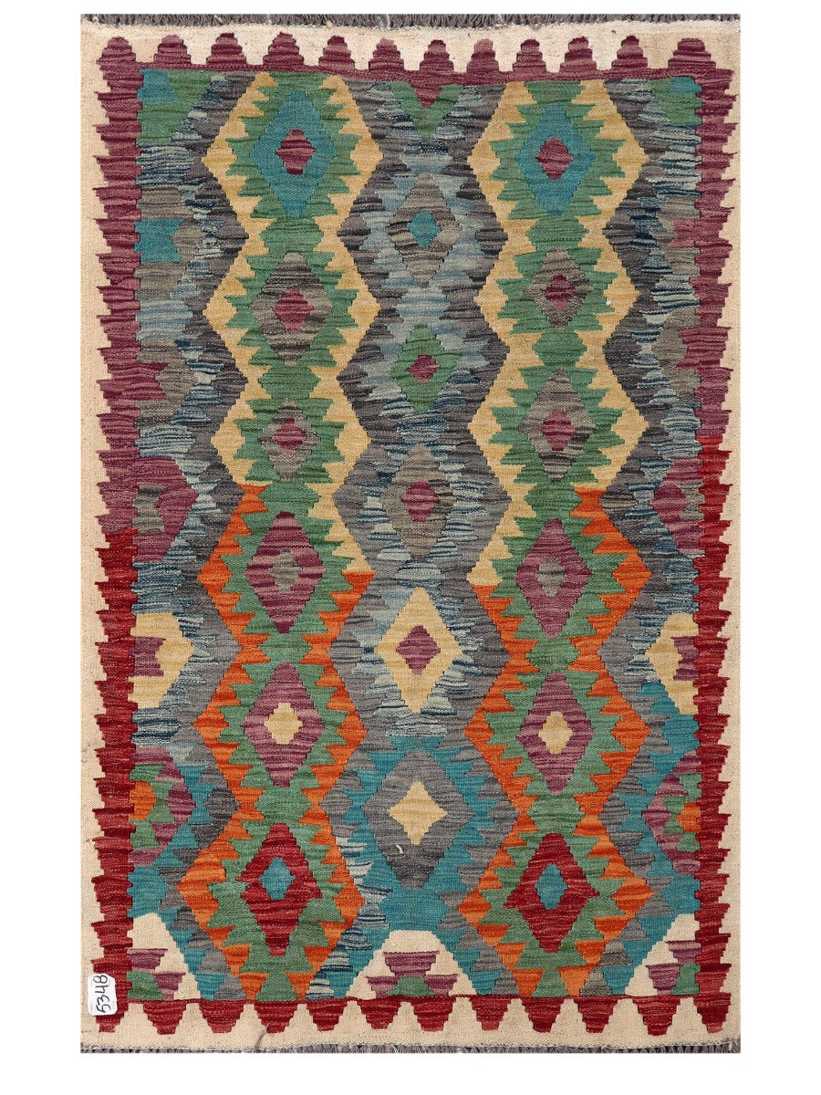 Maimana Afghanistan Kilim Rug - 159 x101 cm - Handmade
