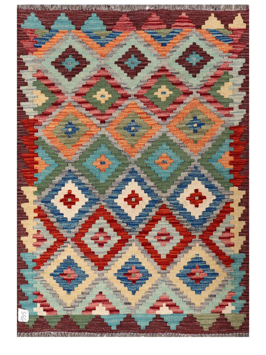 Maimana Afghanistan Kilim Rug - 143 x100 cm - Handmade