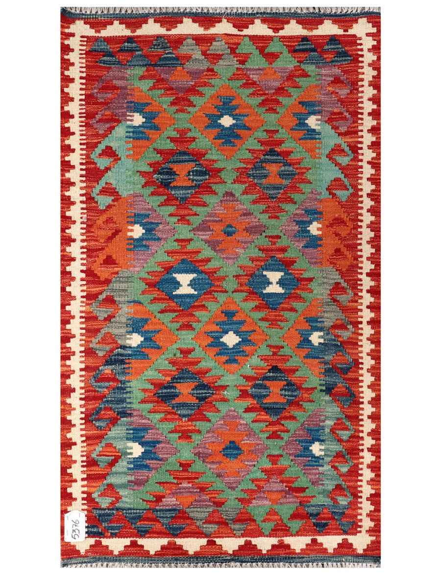 Maimana Afghanistan Kilim Rug - 133 x 76 cm - Handmade
