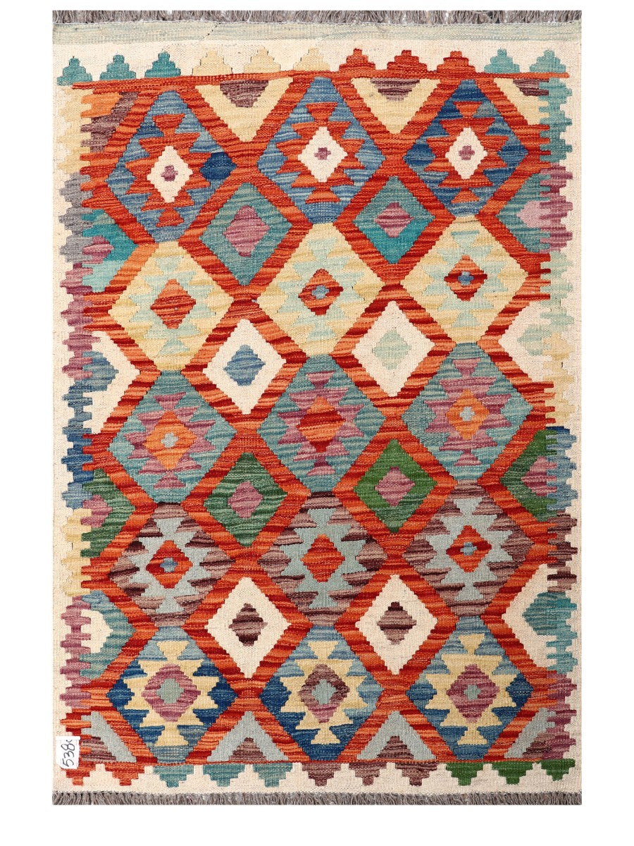 Maimana Afghanistan Kilim Rug - 145 x101 cm - Handmade