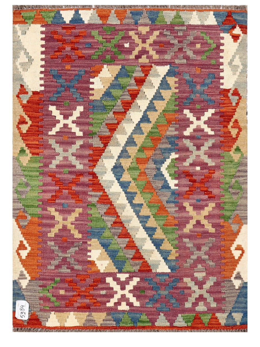 Maimana Afghanistan Kilim Rug - 121 x 87 cm - Handmade
