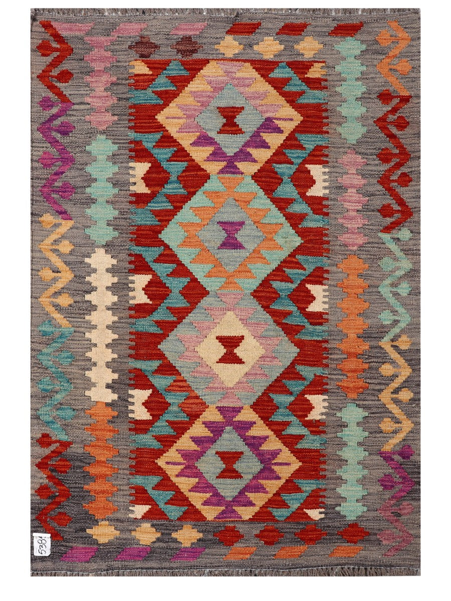 Maimana Afghanistan Kilim Rug - 150 x103 cm - Handmade