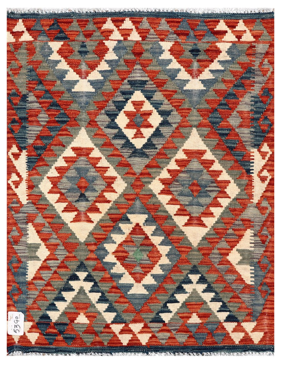 Maimana Afghanistan Kilim Rug - 104 x 80 cm - Handmade