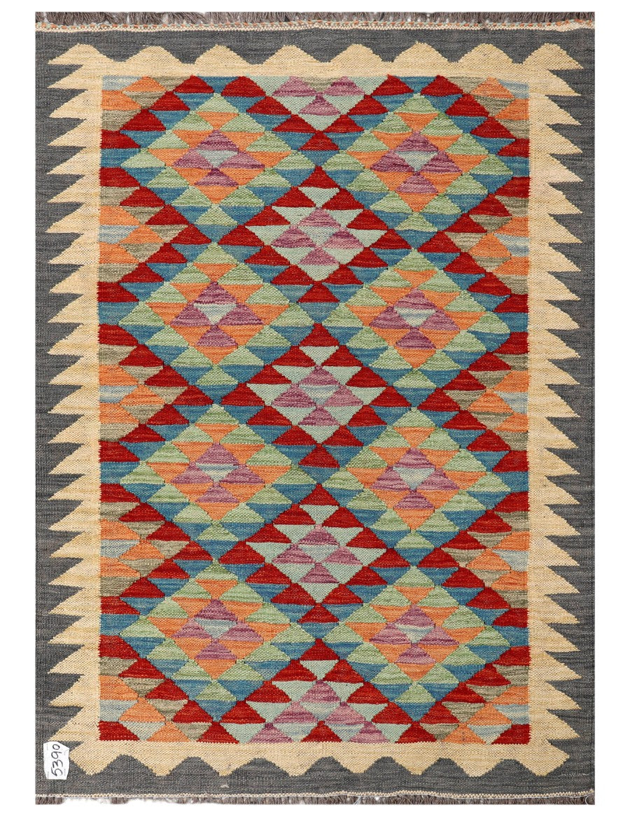 Maimana Afghanistan Kilim Rug - 146 x103 cm - Handmade