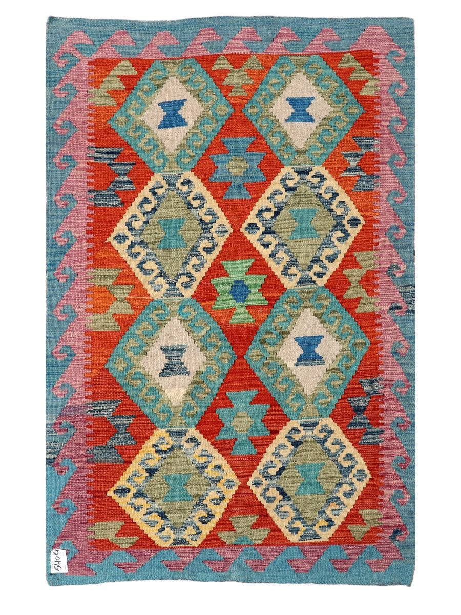 Maimana Afghanistan Kilim Rug - 161 x102 cm - Handmade
